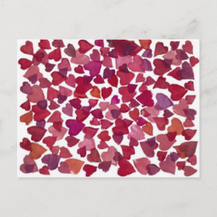 Valentine Hearts - Postcard