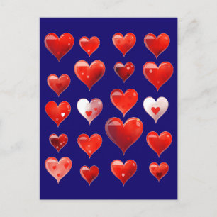 Valentine Hearts Postcard