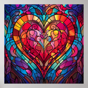 Valentine Hearts Poster