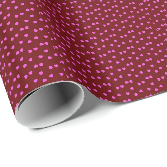 Valentine Hearts Sprinkles  Wrapping Paper (Roll Corner)