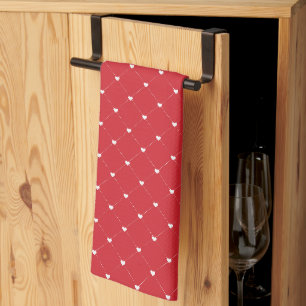 Valentine Hearts Tea Towel