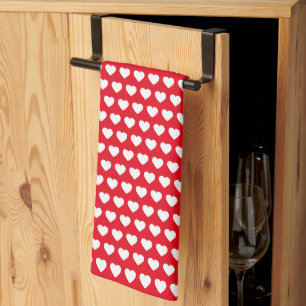Valentine Hearts Tea Towel