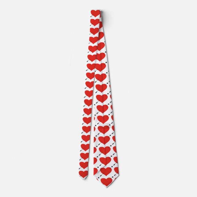 Valentine Hearts Tie (Back)