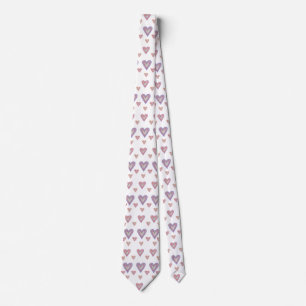 Valentine, hearts Tie