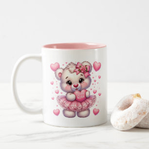 Valentine Hearts  Two-Tone Coffee Mug
