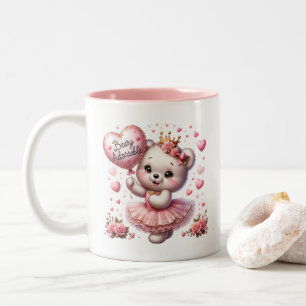 Valentine Hearts  Two-Tone Coffee Mug
