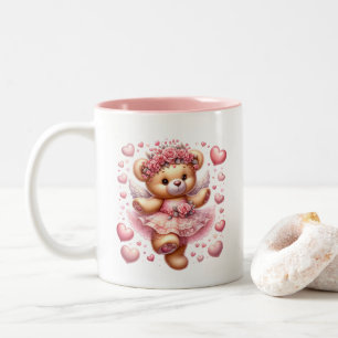 Valentine Hearts  Two-Tone Coffee Mug