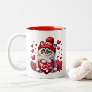 Valentine Hearts  Two-Tone Coffee Mug