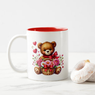 Valentine Hearts  Two-Tone Coffee Mug