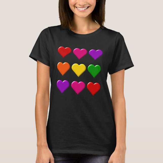 Valentine Hearts Women's T-Shirt (Front)