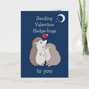 Valentine Hedhehog Hedge-hugs Card