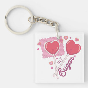 Valentine Hey Sugar Key Ring