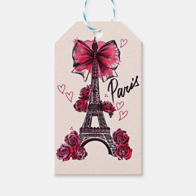 valentine holiday gift tags (Front)