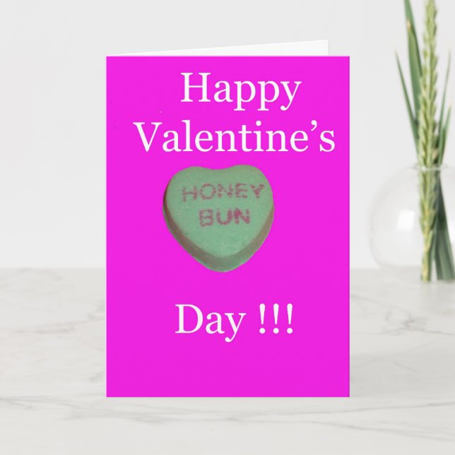 Valentine - Honey Bun Holiday Card (Front)
