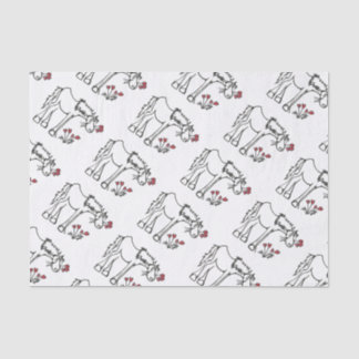 Valentine Horse Tissue Paper