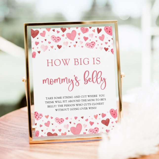 Valentine How Big Is Mummy's Belly Shower Game Poster (Creator Uploaded)