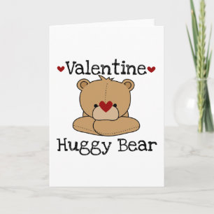 Valentine Huggy Bear Greeting Card