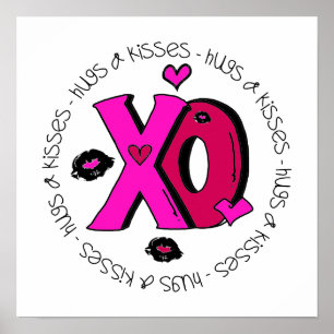 Valentine Hugs and Kisses Poster