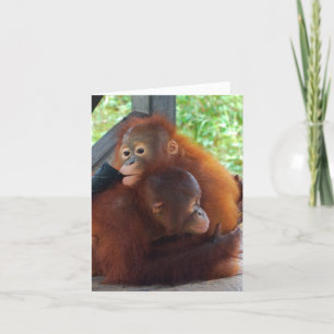 Valentine Hugs and Love Holiday Card