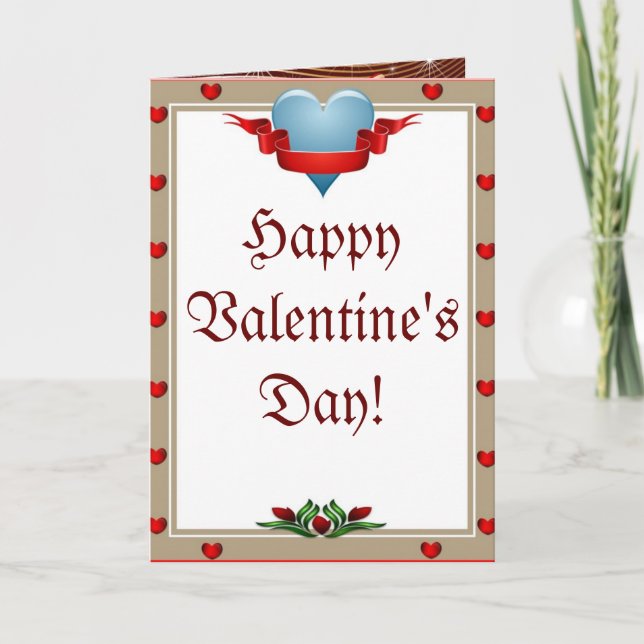 Valentine Hugs Holiday Card (Front)