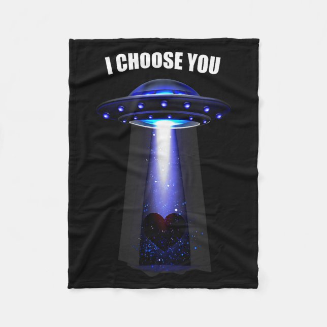 Valentine I Choose You  Fleece Blanket (Front)