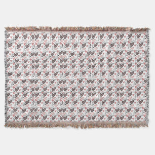 Valentine I Love You And You Kiss Me Throw Blanket