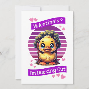 Valentine? I’m Ducking Out Holiday Card