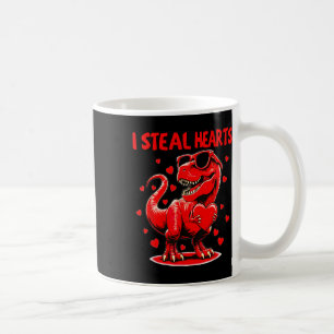 Valentine I Steal Hearts Trex Dino Toddler Kids By Coffee Mug