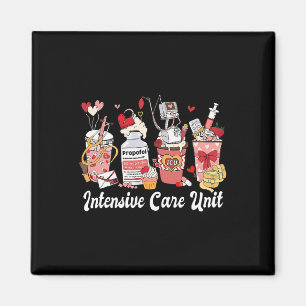 Valentine Icu Coffee Intensive Care Unit Nurse Icu Magnet