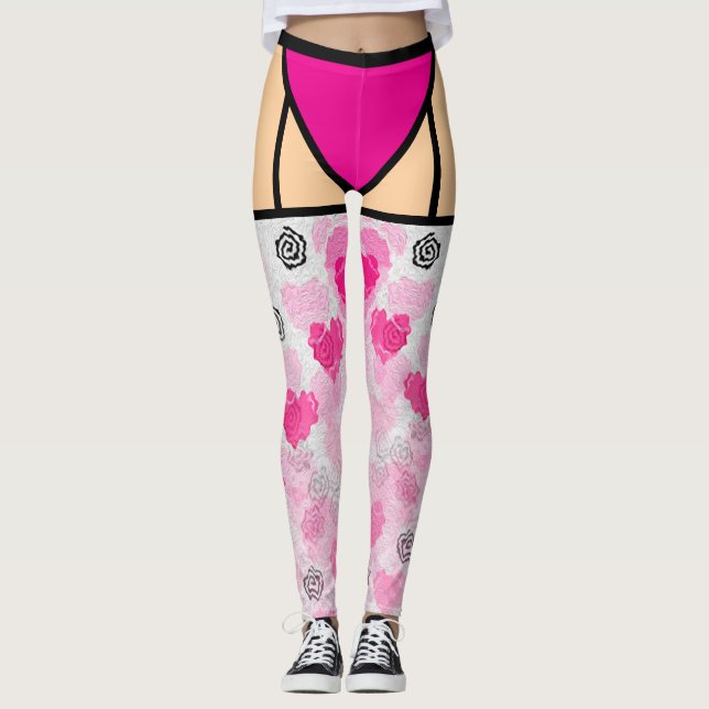 Valentine Illusion Leggings (Front)