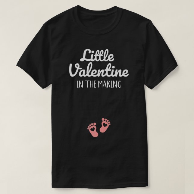 Valentine in the making baby announcement Premium  T-Shirt (Design Front)