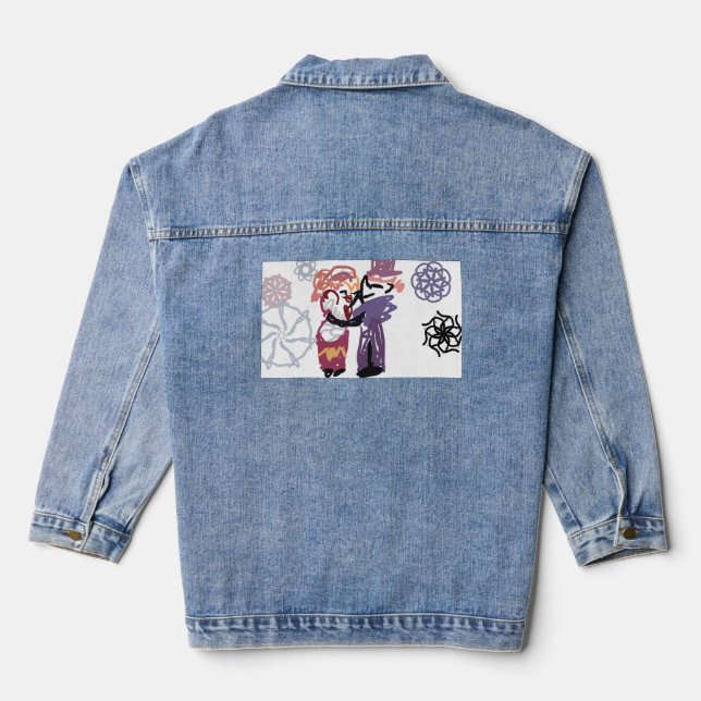 Valentine joy denim jacket (Back)