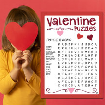 Valentine Kids Puzzles Activity
