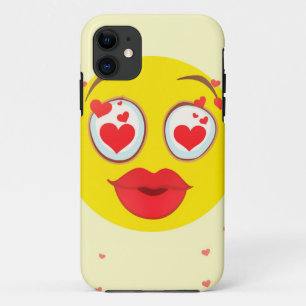 Valentine kiss Emoji iPhone 11 Case