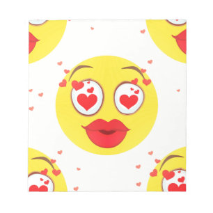 Valentine kiss Emoji Notepad