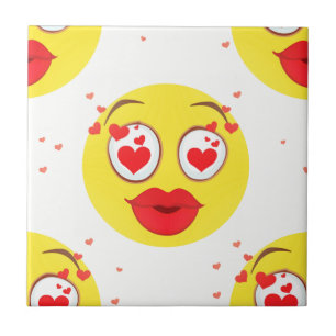 Valentine kiss Emoji Tile