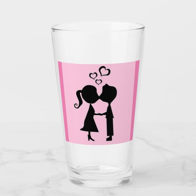 VALENTINE KISS GLASS (Front)