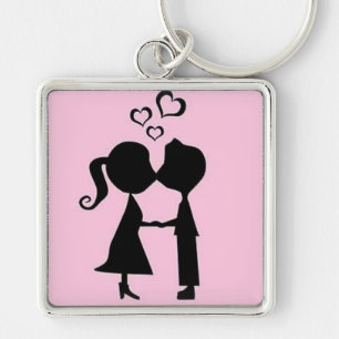 VALENTINE KISS KEY RING