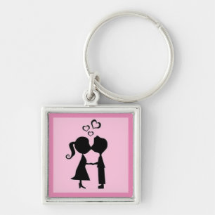 VALENTINE KISS KEY RING