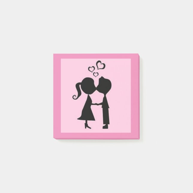 VALENTINE KISS POST-IT NOTES (Front)