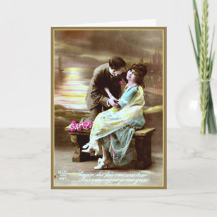 Valentine Kiss - Vintage Valentine Card