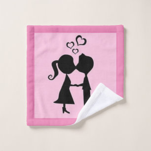 VALENTINE KISS WASH CLOTH