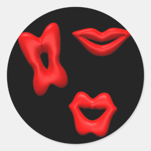 Valentine Kisses Sticker