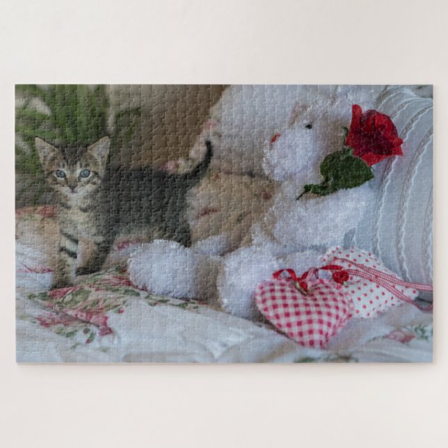 valentine kitten puzzle (Horizontal)