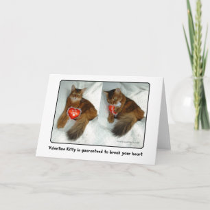 Valentine Kitty Heartbreaker Card