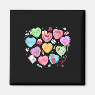 Valentine Labor And Delivery Nurse Heart Girl Wome Magnet