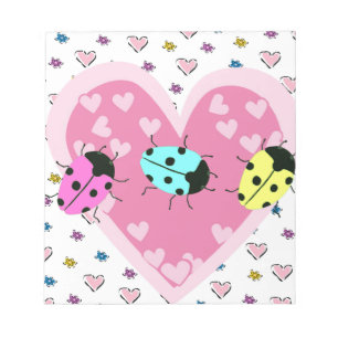 VALENTINE LADYBUGS NOTEPAD