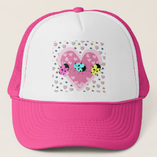 VALENTINE LADYBUGS TRUCKER HAT