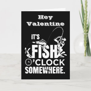 VALENTINE "LET'S HOOK UP" FISHERMAN LOVE CARD