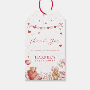 Valentine Little Sweetheart Baby Shower Favor Tags